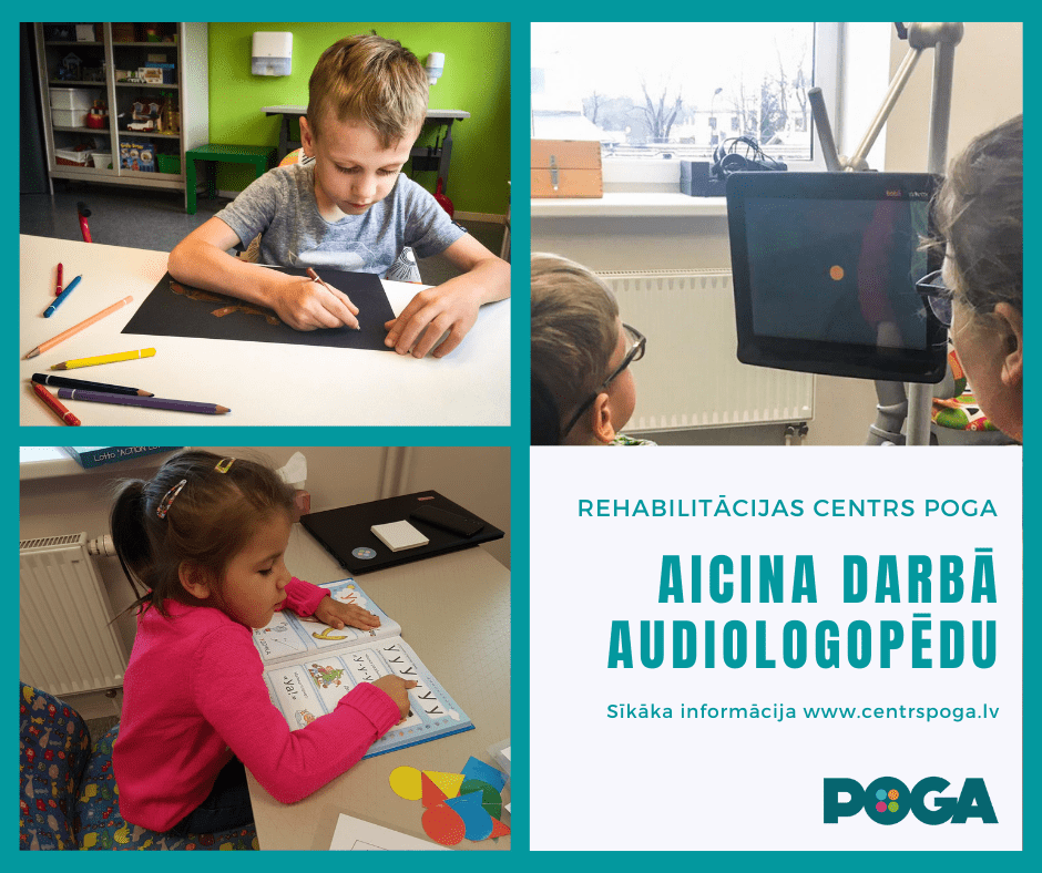 Rehabilitācijas centrs POGA aicina darbā audiologopēdu